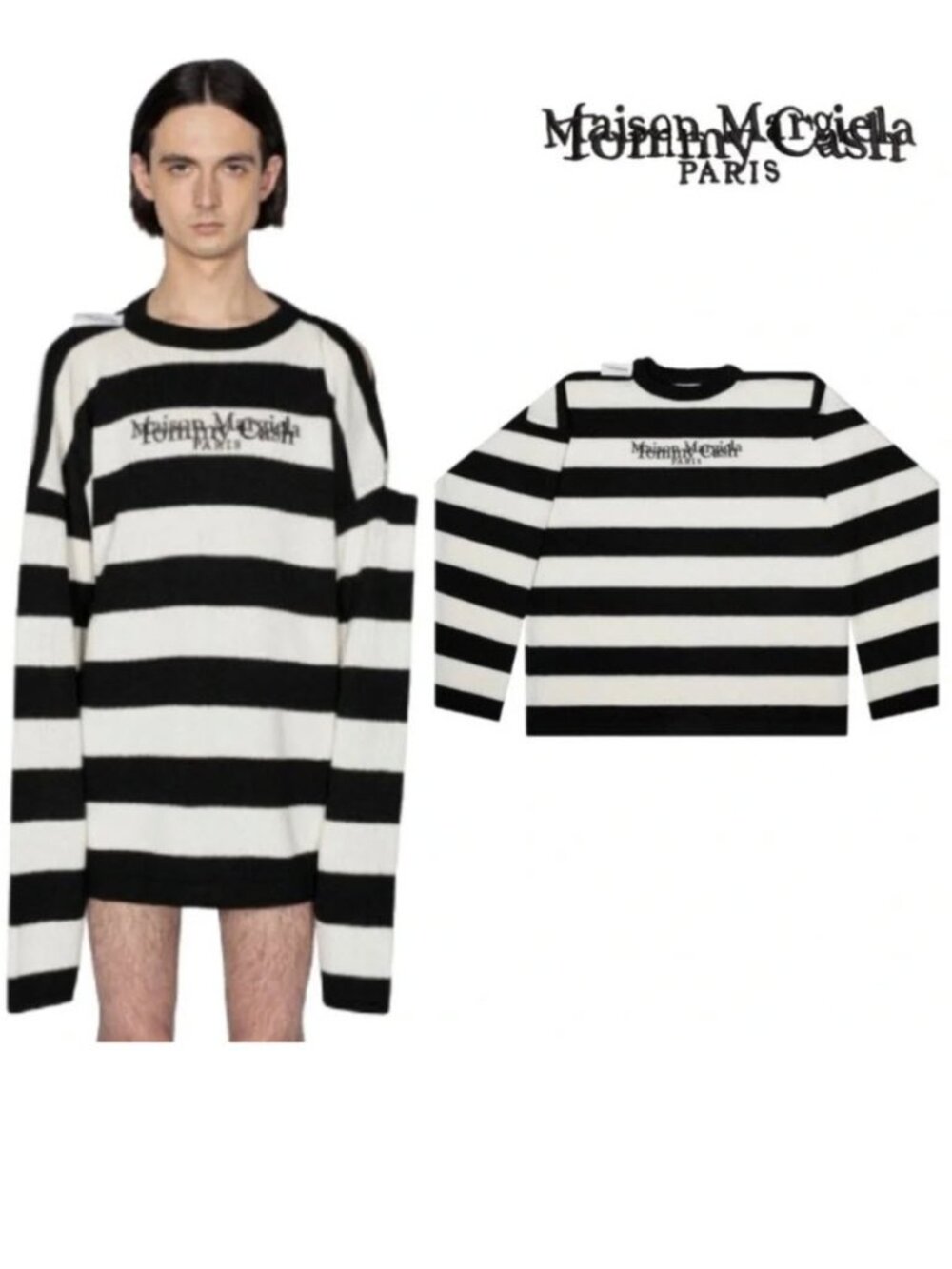 Maison Margiela x Tommy Cash Kurt Cobain Striped Sweater One Size Designer